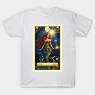 The Star Card From the Light Mermaid Tarot Deck. T-Shirt